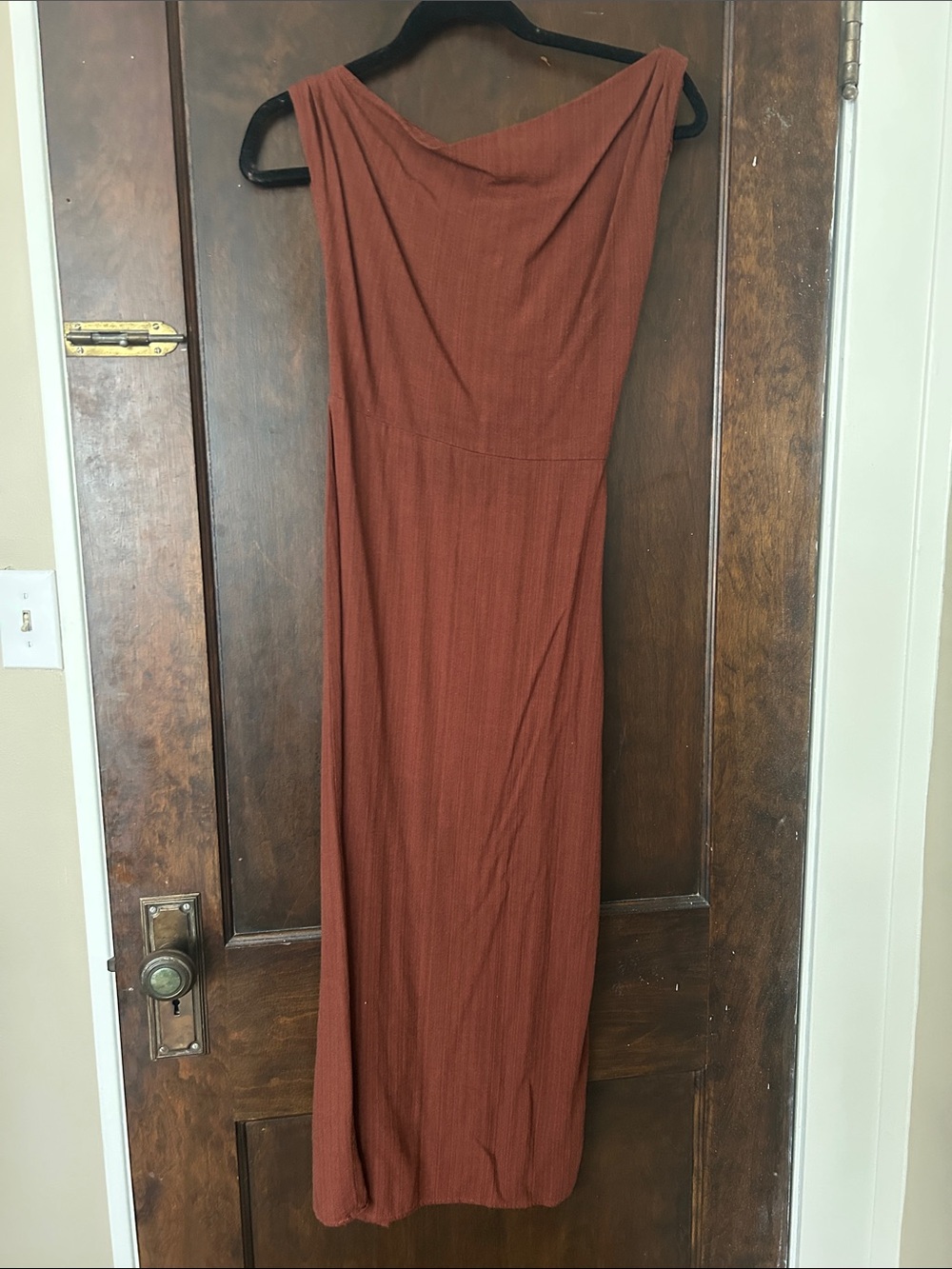 Petal & Pup Chocolate Brown Linen Blend Dress